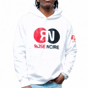 Pull à capuche blanc